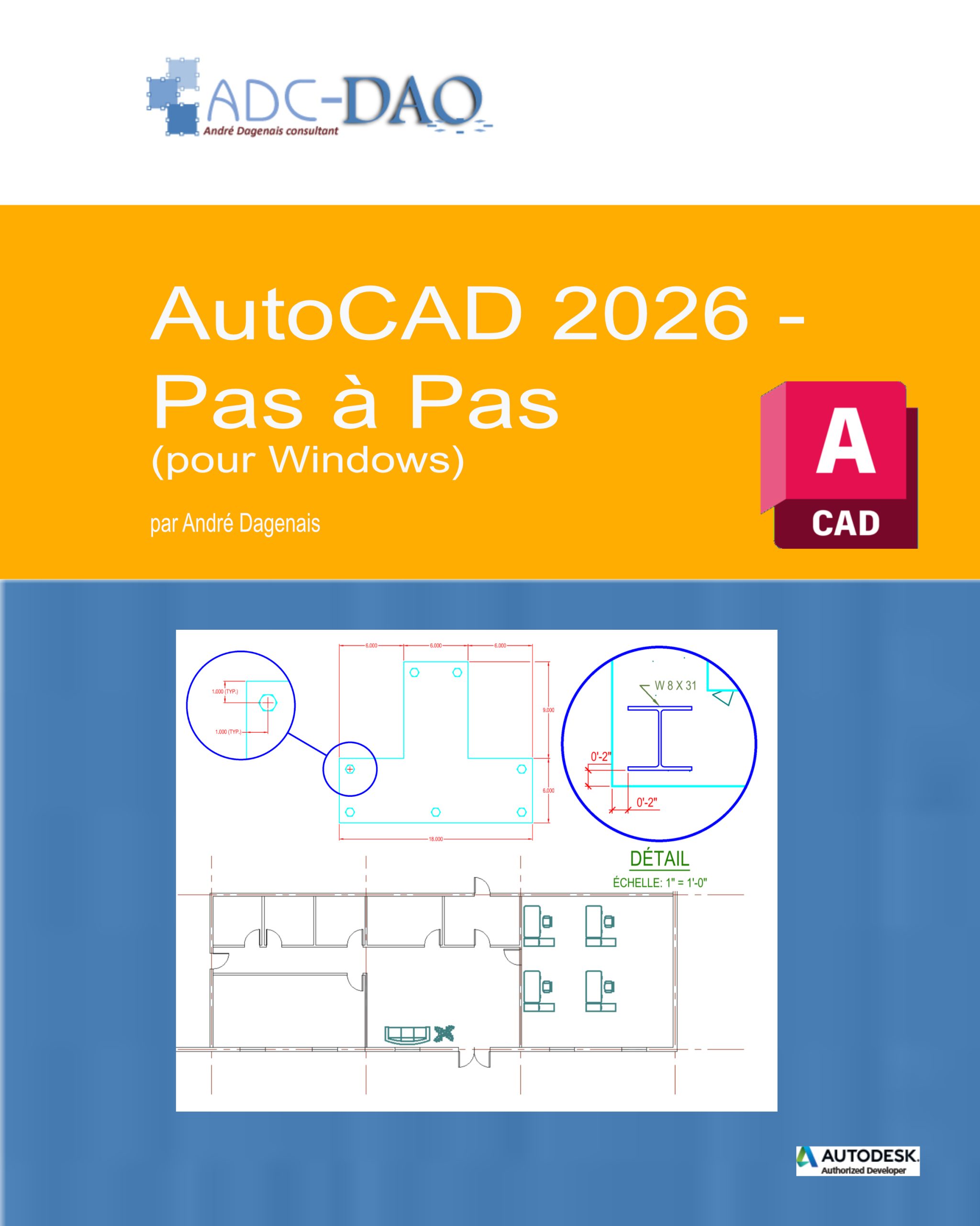 AutoCAD 2026 - Pas à pas (Couverture)